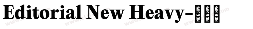 Editorial New Heavy字体转换